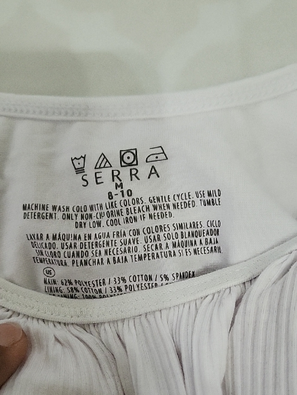 Serra White Ribbed Tank Top Duo - Picture 2 of 8